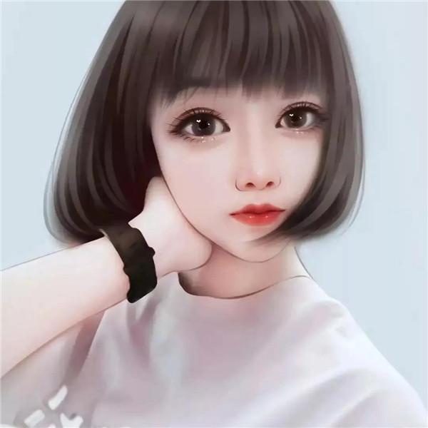 精致漫画头像手绘女生