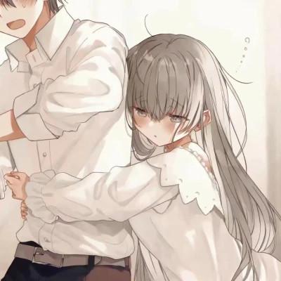又欲又甜的情侣头像动漫一男一女