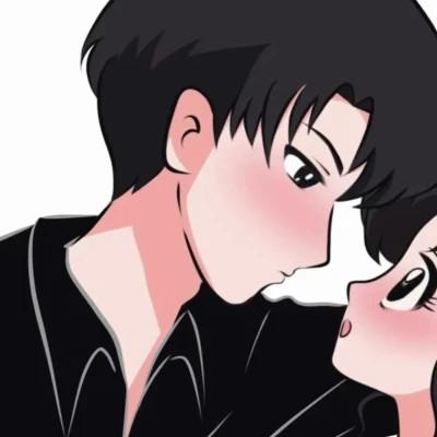 又欲又甜的情侣头像动漫一男一女