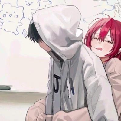 又欲又甜的情侣头像动漫一男一女
