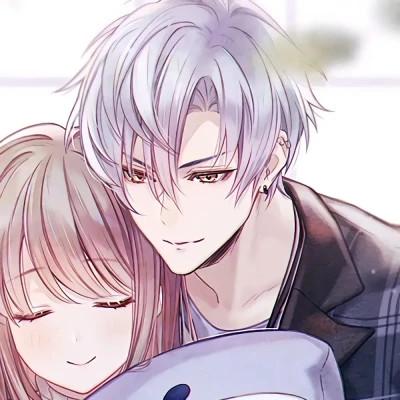 又欲又甜的情侣头像动漫一男一女