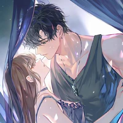 又欲又甜的情侣头像动漫一男一女