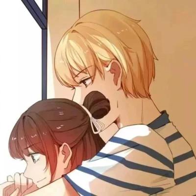 又欲又甜的情侣头像动漫一男一女