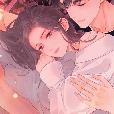 又欲又甜的情侣头像动漫一男一女