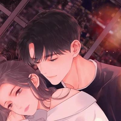 又欲又甜的情侣头像动漫一男一女