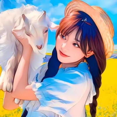 插画精致女生头像高清好看