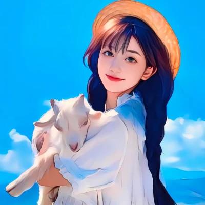 插画精致女生头像高清好看