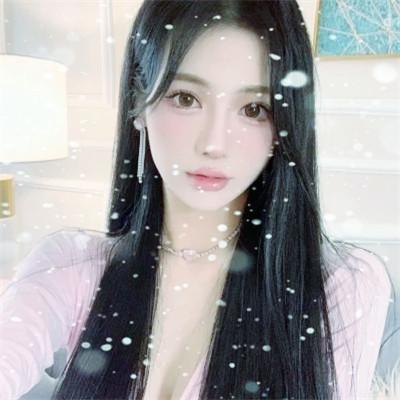 冰雪系少女头像 高清雪花飘落的女生头像图片