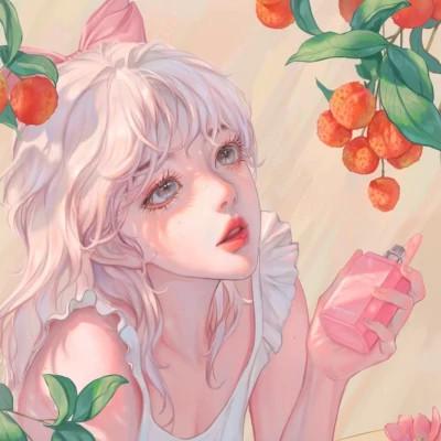 插画精致女生头像高清好看