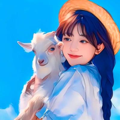插画精致女生头像高清好看