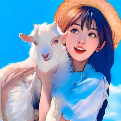 插画精致女生头像高清好看