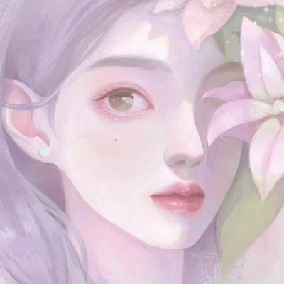 唯美优雅精致女生头像手绘图片