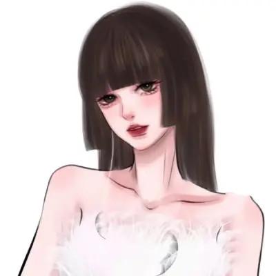 手绘头像女生唯美精致