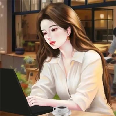 手绘头像女生唯美精致