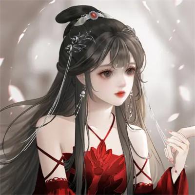 手绘头像女生唯美精致