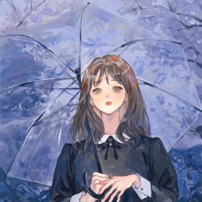 手绘头像女生唯美精致