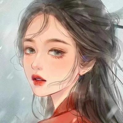 手绘头像女生唯美精致