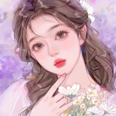 手绘头像女生唯美精致