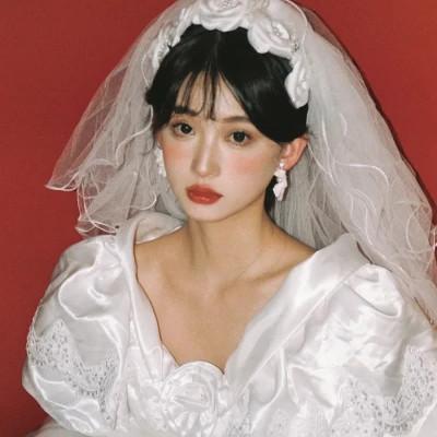 单人婚纱头像女 绝美的婚纱单人头像图片