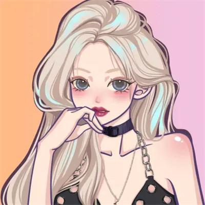 手绘头像女生唯美精致