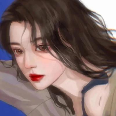 手绘头像女生唯美精致