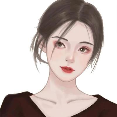手绘头像女生唯美精致