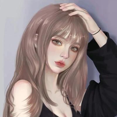 手绘头像女生唯美精致