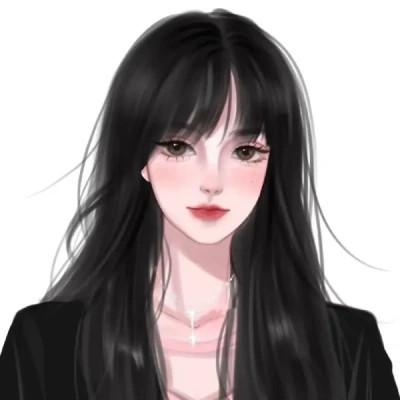 手绘头像女生唯美精致