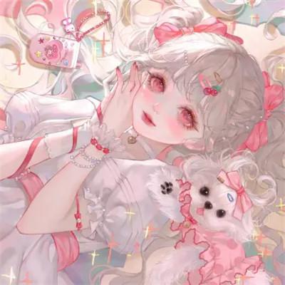 手绘头像女生唯美精致