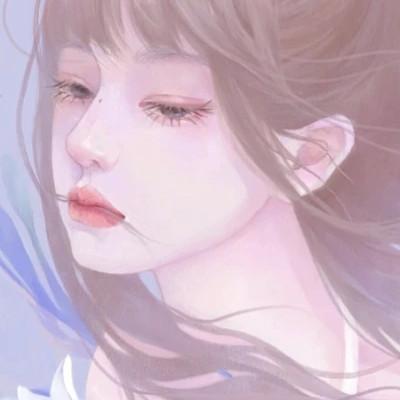 唯美优雅精致女生头像手绘图片
