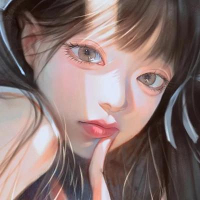 手绘头像女生唯美精致
