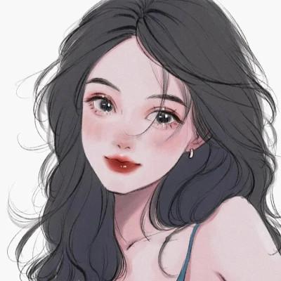 手绘头像女生唯美精致