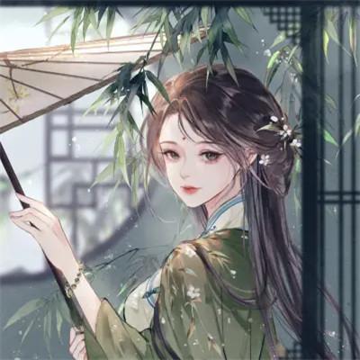 手绘头像女生唯美精致