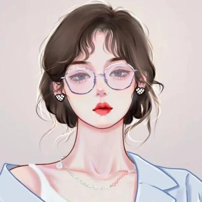 手绘头像女生唯美精致