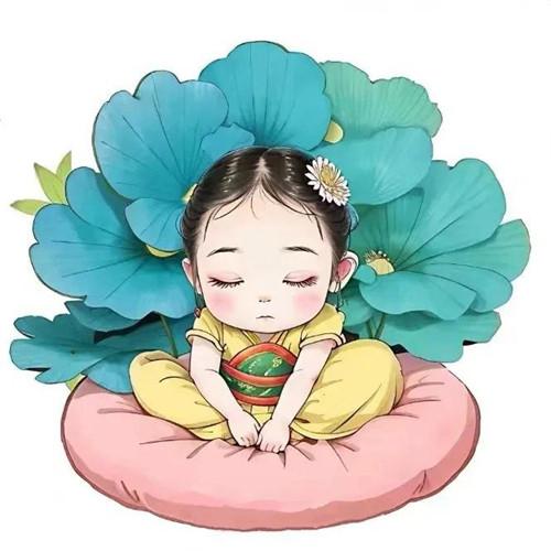 可爱睡觉打瞌睡摆烂小女生头像图片