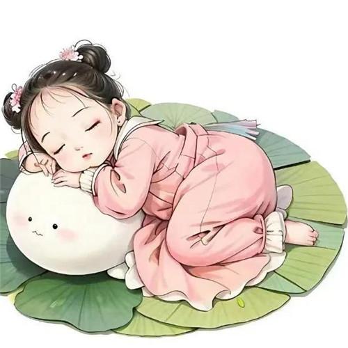 可爱睡觉打瞌睡摆烂小女生头像图片