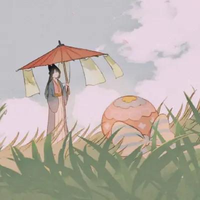 头像加背景图一套女生