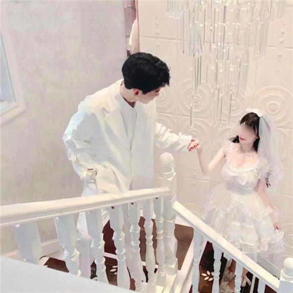 白色简单干净的情侣头像 浪漫好看的情侣头像干净唯美图片