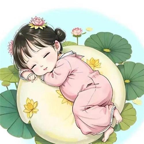 可爱睡觉打瞌睡摆烂小女生头像图片