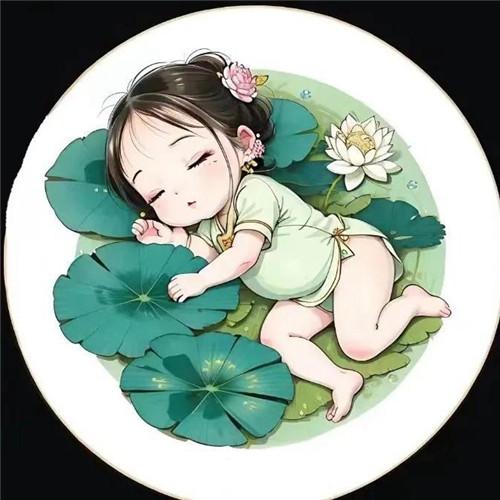可爱睡觉打瞌睡摆烂小女生头像图片
