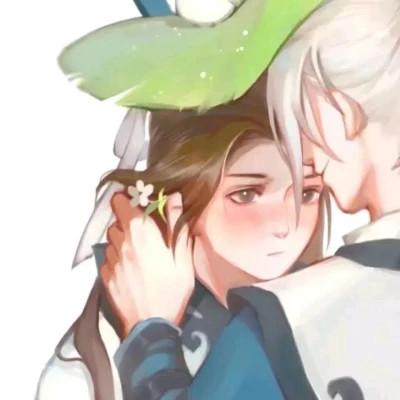 古风侠客情侣头像 一眼凝眸一世倾情