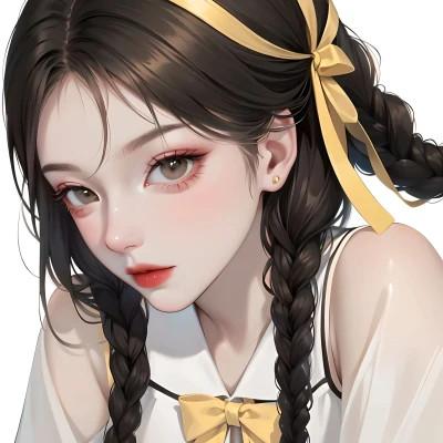 ai绘制女头像图片