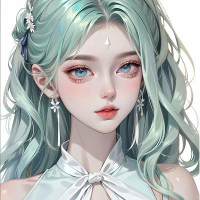 适合长期用的AI绘画女生头像