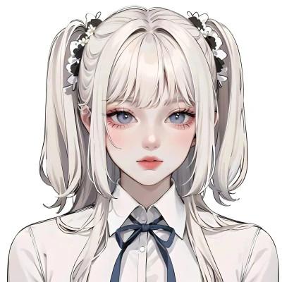 ai绘制女头像图片
