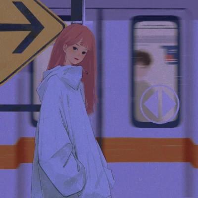 女生插画气质微信头像图片