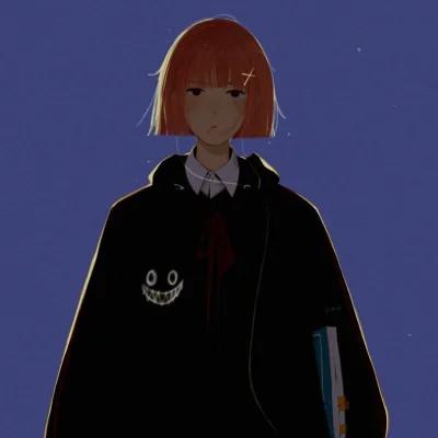 女生插画气质微信头像图片