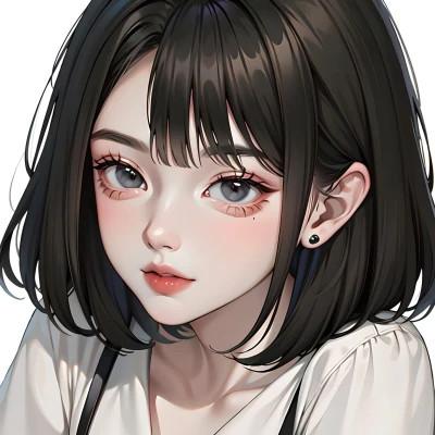 ai绘制女头像图片