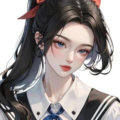 ai绘制女头像图片