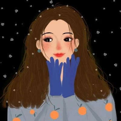 女生插画气质微信头像图片