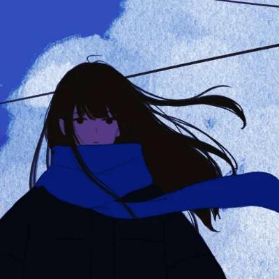 女生插画气质微信头像图片